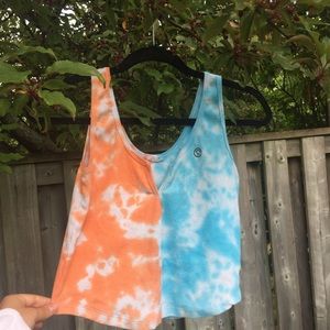 Tye dye cropped tank